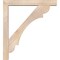 Ekena Millwork Olympic Block Smooth Bracket w/ Offset Brace, Douglas Fir, 5 1/2"W x 36"D x 40"H BKT0604X36X40OLY05SDF - alternate 4